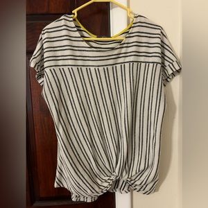 GYFT black and white stripe blouse